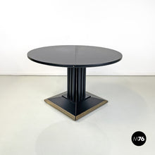 将图片加载到图库查看器，Black and gold dining table by Thonet, 1990s
