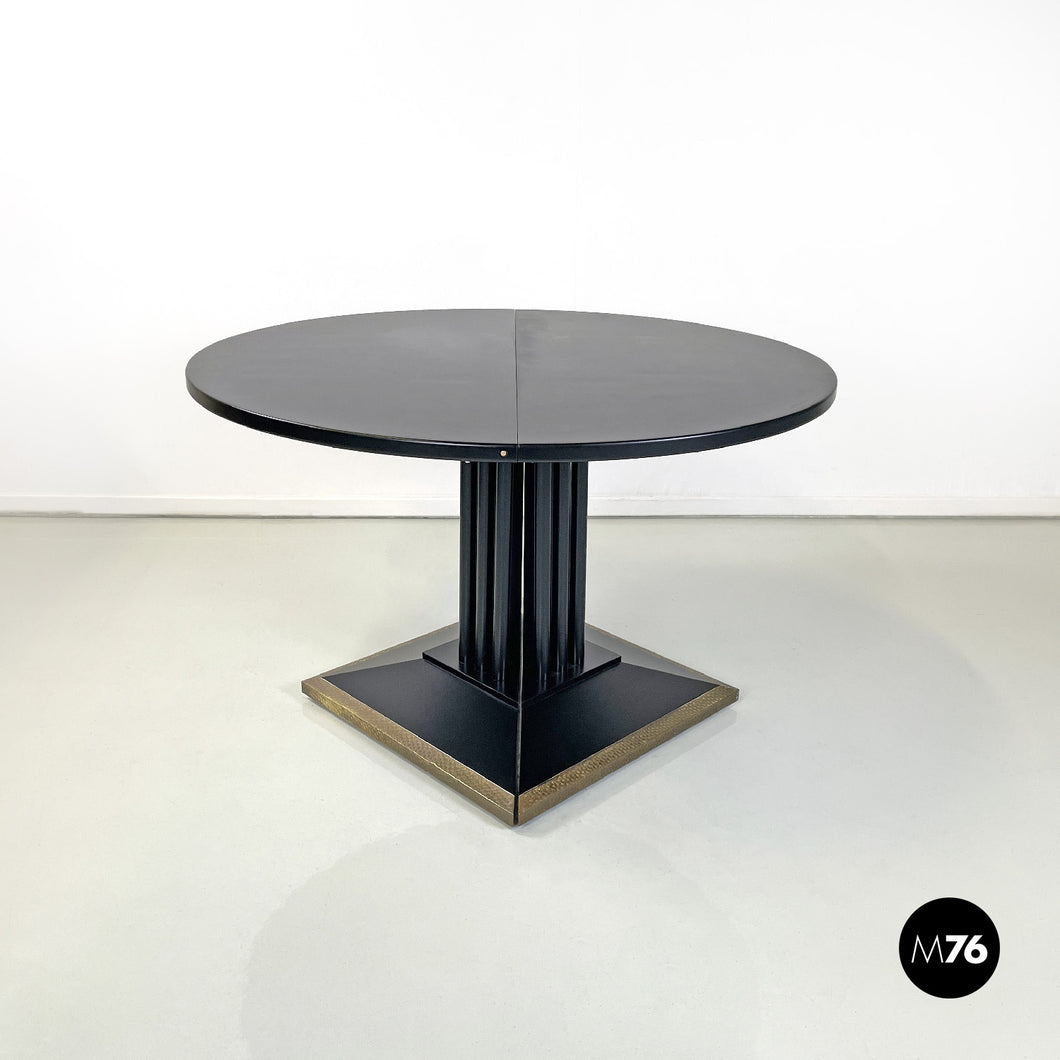 Black and gold dining table by Thonet, 1990s