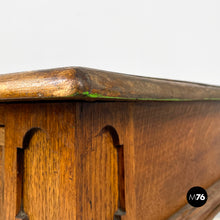 画像をギャラリービューアに読み込む, Antique wooden table with two drawers, 1800s
