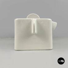 画像をギャラリービューアに読み込む, White ceramic teapot by Angelo Mangiarotti for Fratelli Brambilla, 1970s
