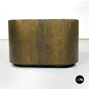 Coffee table or pedestal in Corten steel, 2000s