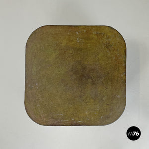 Coffee table or pedestal in Corten steel, 2000s