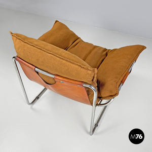 Brown fabric armchair Compor S 72 by Gero for Mussi, 1970s