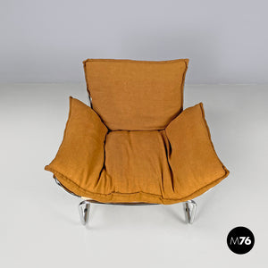 Brown fabric armchair Compor S 72 by Gero for Mussi, 1970s