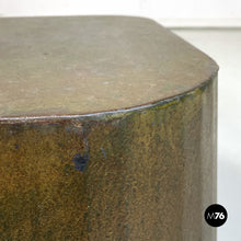 Load image into Gallery viewer, Coffee table or pedestal in Corten steel, 2000s
