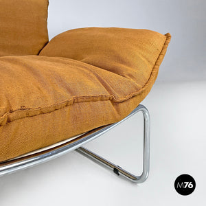 Brown fabric armchair Compor S 72 by Gero for Mussi, 1970s