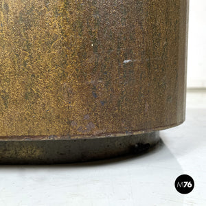 Coffee table or pedestal in Corten steel, 2000s