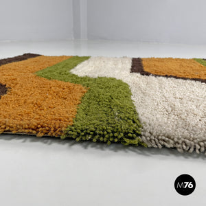 Rectangular rug with wavy bands, 1970s