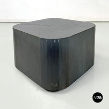 Load image into Gallery viewer, Coffee table or pedestal in burnished steel, 2000s
