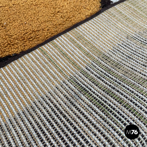 Rectangular rug with wavy bands, 1970s