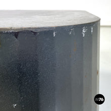 Load image into Gallery viewer, Coffee table or pedestal in burnished steel, 2000s
