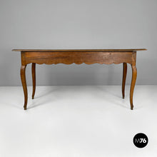 Load image into Gallery viewer, Antique wooden table with two drawers, 1700s
