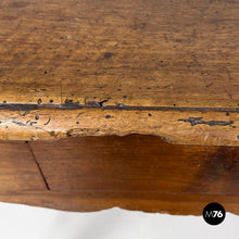 Load image into Gallery viewer, Antique wooden table with two drawers, 1700s
