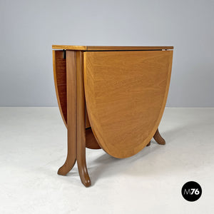 Wooden dining table with flap doors, 1960s