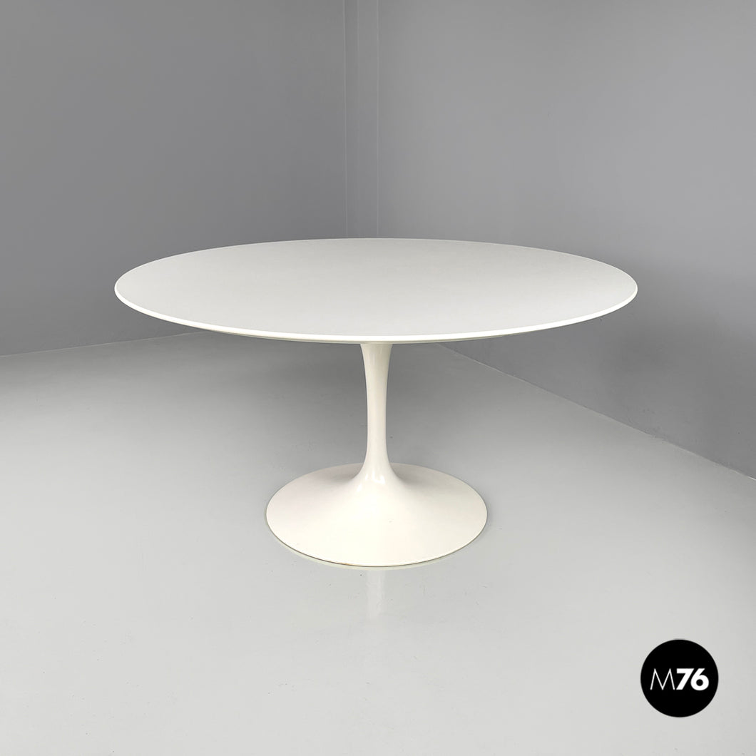 White round dining table Tulip by Eero Saarinen for Knoll, 2007