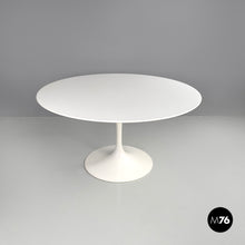 Load image into Gallery viewer, White round dining table Tulip by Eero Saarinen for Knoll, 2007
