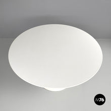 将图片加载到图库查看器，White round dining table Tulip by Eero Saarinen for Knoll, 2007
