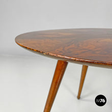 Load image into Gallery viewer, Wooden round coffee table, 1950s
