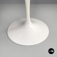 将图片加载到图库查看器，White round dining table Tulip by Eero Saarinen for Knoll, 2007
