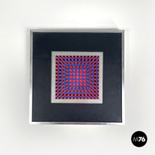 Load image into Gallery viewer, Painting with frame by Victor Vasarely, 1970s
