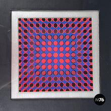 Load image into Gallery viewer, Painting with frame by Victor Vasarely, 1970s

