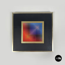 Load image into Gallery viewer, Painting with frame by Victor Vasarely, 1970s

