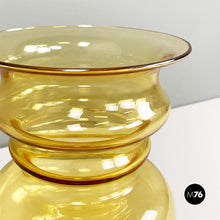 将图片加载到图库查看器，Yellow blown Murano glass vases by Carlo Nason, 1970s
