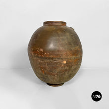 Load image into Gallery viewer, Terracotta jar vase, 1950s
