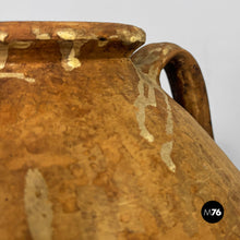 Load image into Gallery viewer, Terracotta jar vase with handles, 1950s
