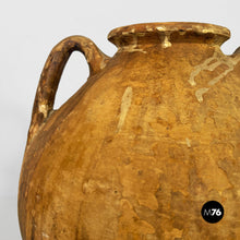 Load image into Gallery viewer, Terracotta jar vase with handles, 1950s
