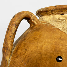 Load image into Gallery viewer, Terracotta jar vase with handles, 1950s
