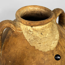 Load image into Gallery viewer, Terracotta jar vase with handles, 1950s
