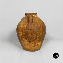 Load image into Gallery viewer, Terracotta jar vase with handles, 1950s
