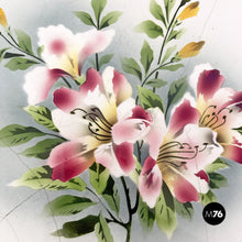 Load image into Gallery viewer, Tray with flowers in ceramic and metal, 1920s
