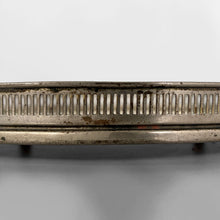 Load image into Gallery viewer, Tray with flowers in ceramic and metal, 1920s
