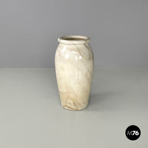 Round umbrella stand in Calacatta marble, 1950s