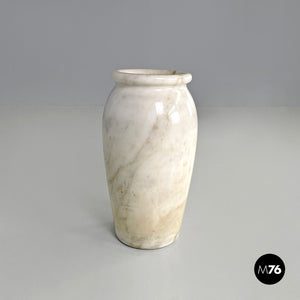 Round umbrella stand in Calacatta marble, 1950s