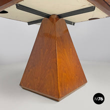 将图片加载到图库查看器，Round extensible wooden dining table Chelsea by Vittorio Introini for Saporiti, 1970s
