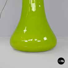 Load image into Gallery viewer, Floor lamp in green and white Murano glass, 1970s
