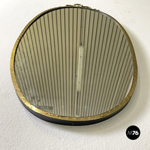 Load image into Gallery viewer, Brass wall mirror with bow, 1950s
