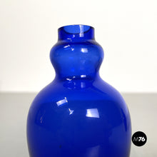 Carica l&#39;immagine nel visualizzatore di Gallery, Blue Murano glass pair of vases by Venini, 1990s
