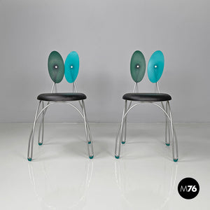 Chairs Jessica by Donato D'Urbino & Paolo Lomazzi for Zerodisegno, 1990s