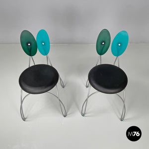 Chairs Jessica by Donato D'Urbino & Paolo Lomazzi for Zerodisegno, 1990s