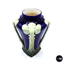 将图片加载到图库查看器，Floral ceramic Liberty vase, 1900s
