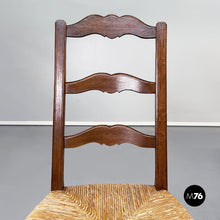 Load image into Gallery viewer, Finely crafted wooden and straw chairs, late1800s

