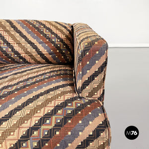 Missoni's fabric armchairs by Saporiti Italia, 1980s