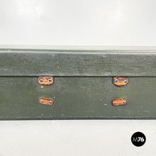 Load image into Gallery viewer, Luggage in green leather, 1970s

