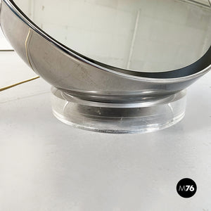 Half spherical table lamp-mirror, 1970s