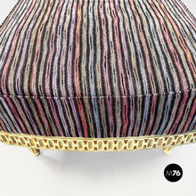 Load image into Gallery viewer, Chaise longue with Missoni striped fabric, 1950s
