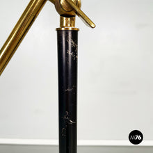 Load image into Gallery viewer, Brass and metal floor lamp by Stilux, 1950s
